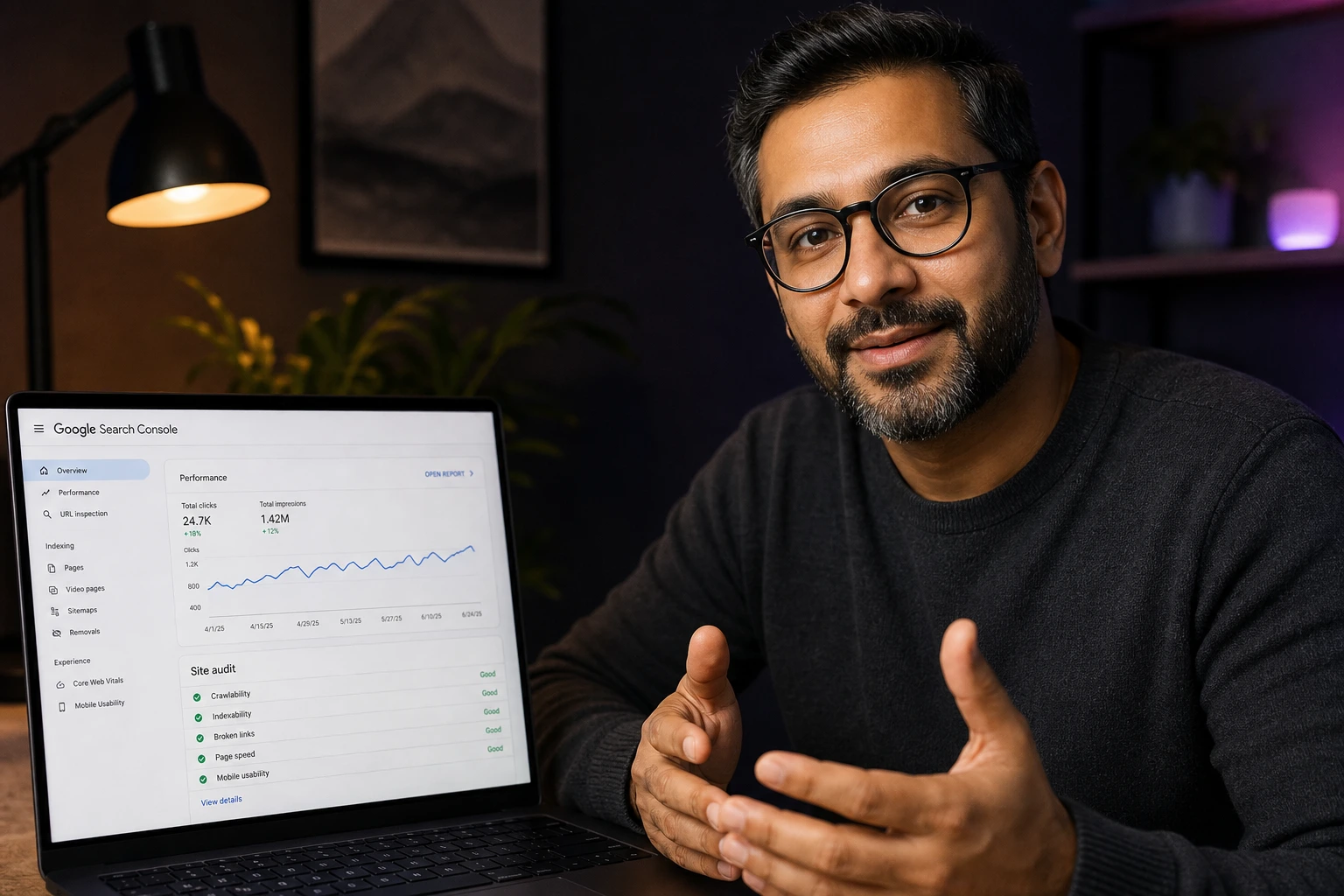 SEO consultant ready to answer a project question
