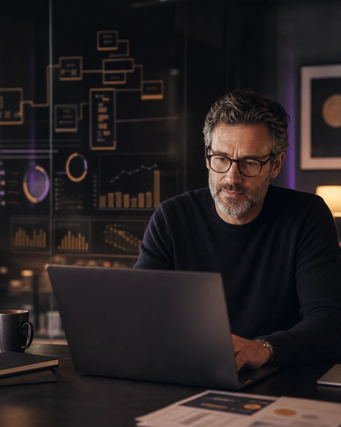Senior SEO consultant reviewing search performance